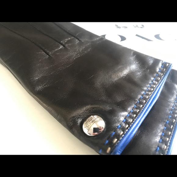 NWT Coach Basic Winter Leather Gloves 82821 Size 7 - Picture 8 of 8